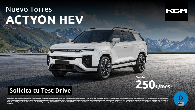KGM Torres Actyon HEV desde 250€/mes*